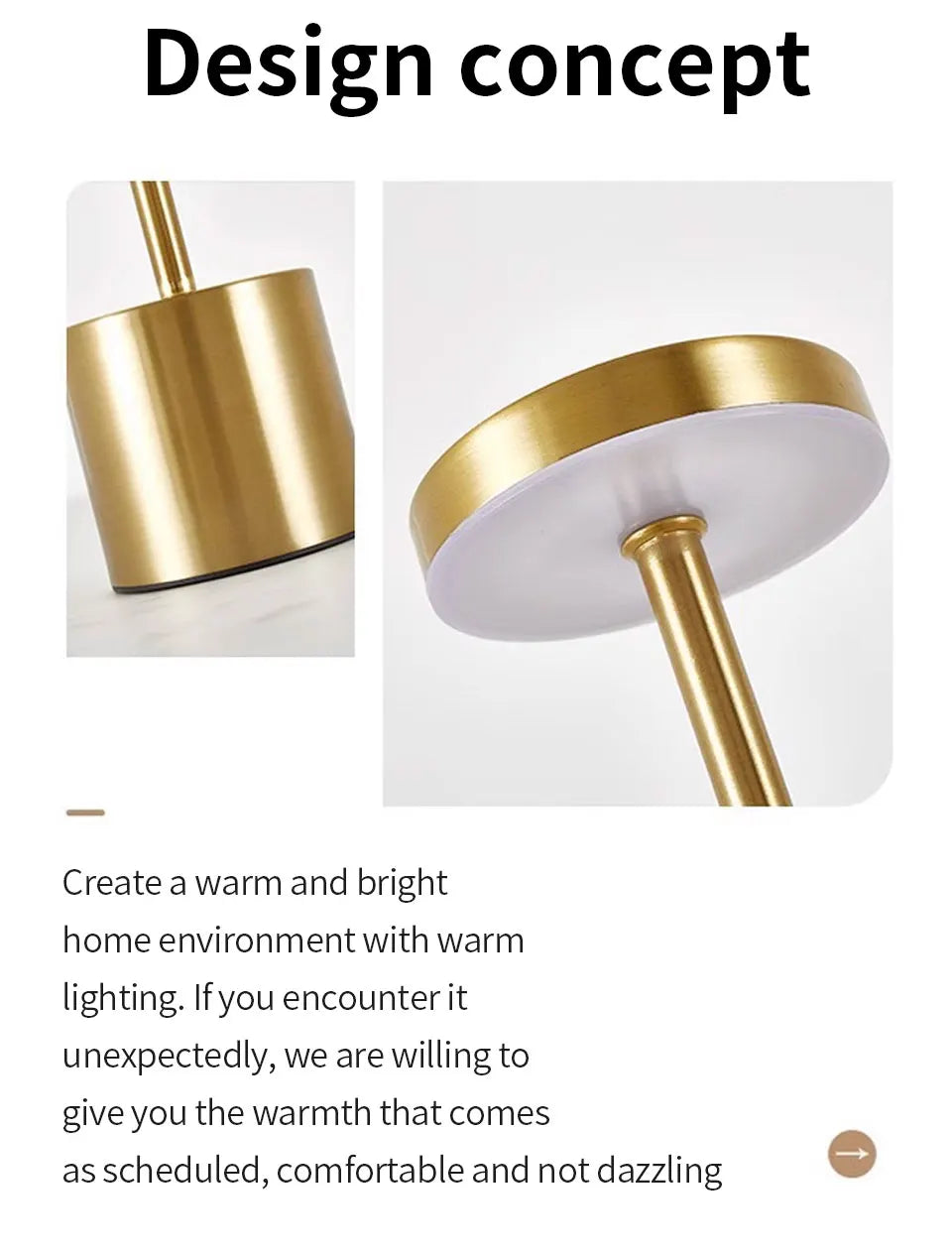 Classic Table Lamp USB Rechargeable Night Light Stepless Dimming Touch Desk Lamp 3 Colors Bedside Lamp Bar Hotel Decoration luxecrown.co.uk