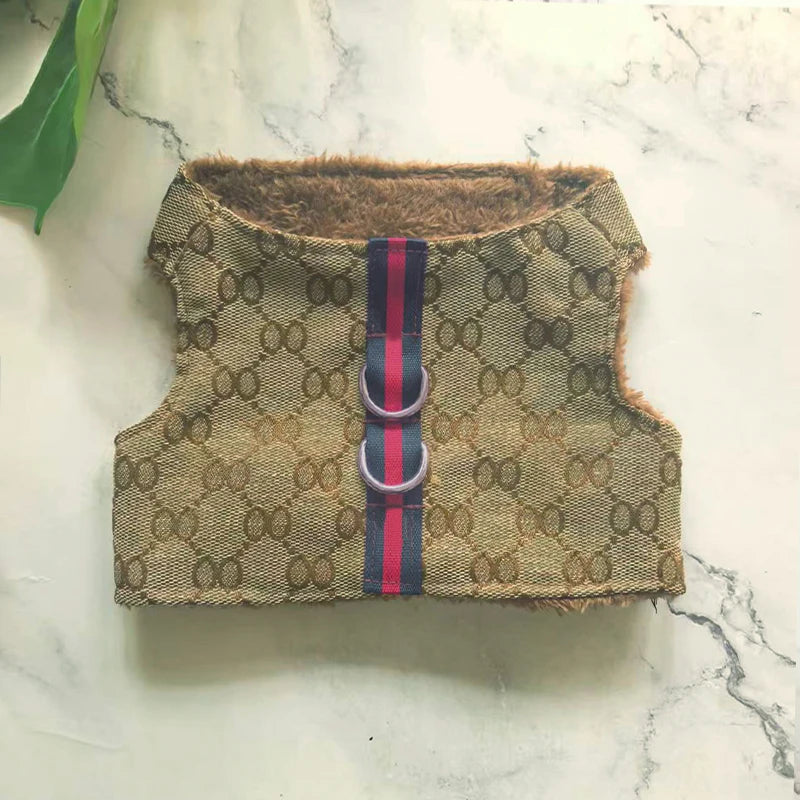 Pet Couple Clothing Designer Luxury Women Dog Dress Men Dog Chest Back Vest Puppy Clothes Beautiful Skirt Traction Rope Leash luxecrown.co.uk
