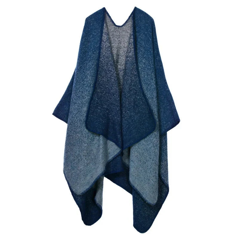 Winter Fashion Poncho Women Capes Scarf Imitation Cashmere Ladies Scarves Warm Shawls Wraps Woman Ponchos Bufanda Mujer Foulard luxecrown.co.uk