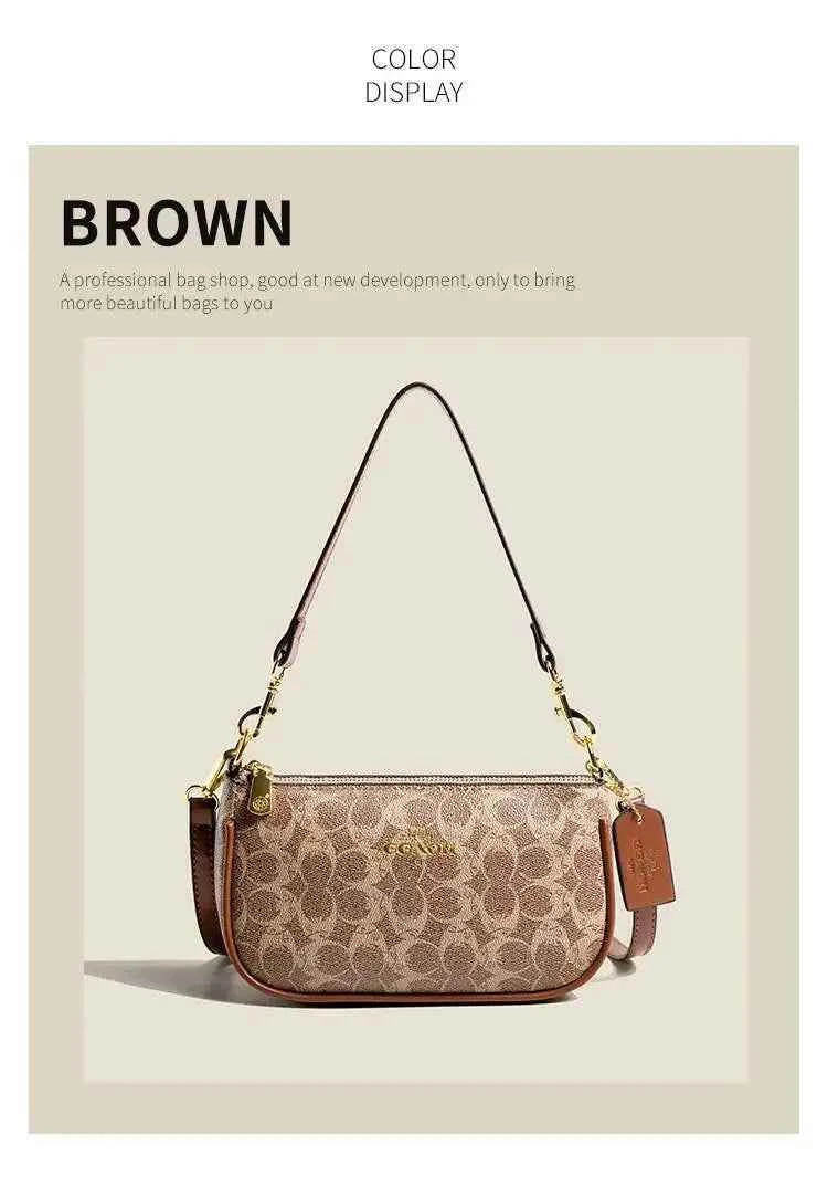 Elegant Women's Underarm Bag Hot Popular Ladies Shoulder Bag PU Leather Luxury Handbag Ladies Bag Designer Crossbody Bag
