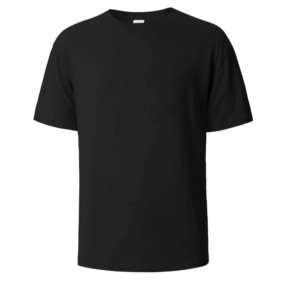 Unisex pure cotton summer round neck printed short-sleeved T-shirt fashionable sporty basic men's T-shirt shirts harajuku luxecrown.co.uk