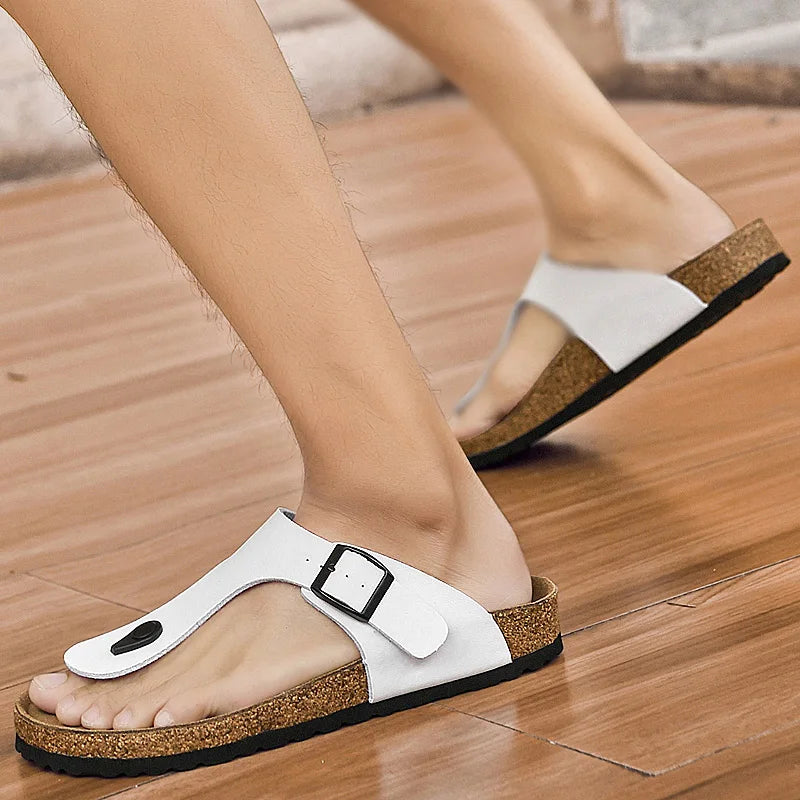 2025 Men's Non-Slip Slippers Quick-Dry Indoor Outdoor Sandals Soft Sole Comfortable Summer Footwear Euro 35-46 Brown/Black luxecrown.co.uk
