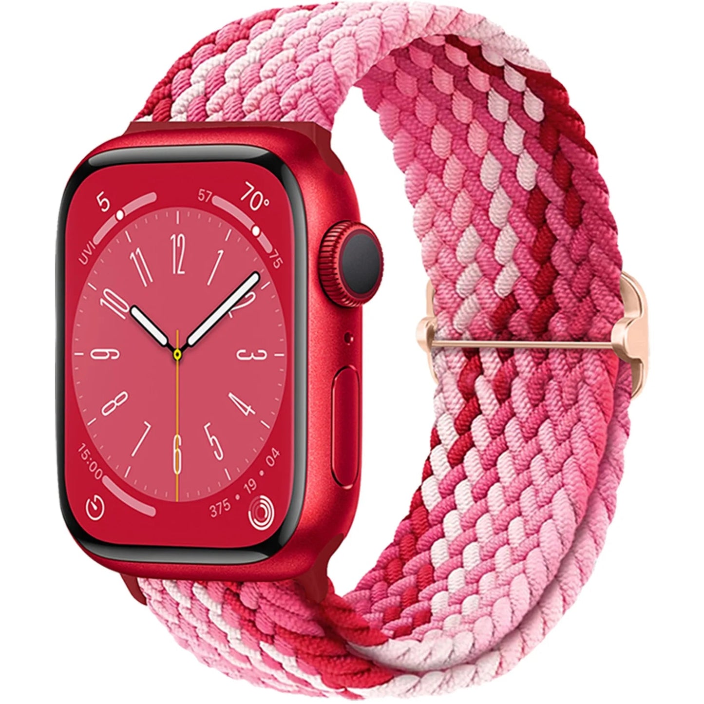 Braided Solo Loop Strap For Apple watch band 44mm 40mm 49mm 45mm 41mm Elastic Nylon bracelet iWatch series 8 3 se 6 7 Ultra 2 9 luxecrown.co.uk