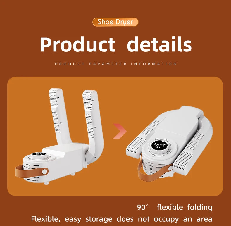 Intelligent Timer Shoe Dryer Telescopic Adjustable Dryer Quick Drying Deodorizing Sterilizing Shoe Dryer