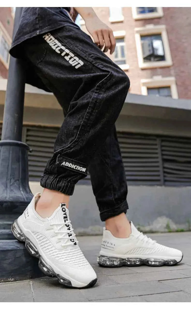 Shock Absorption Running Shoes Breathable Mesh Upgraded Version Summer New Style for Teenagers Sports Sneakers Comfortable Slip-