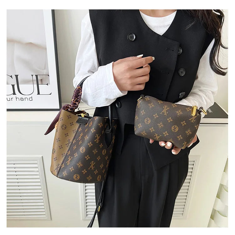 Advanced fashion bag for women 2025 new casual women's bag, large capacity bucket bag, shoulder bag, diagonal cross bag luxecrown.co.uk