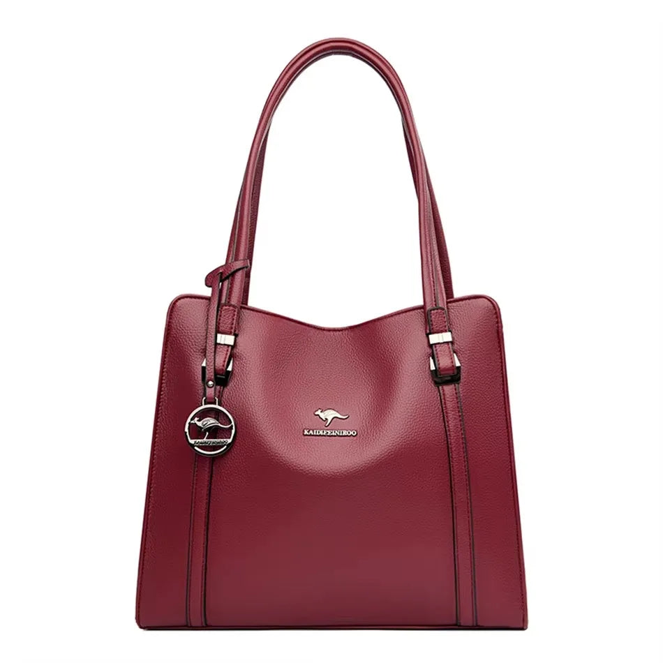 Luxury Handbag Fashion Print Large Capacity Soft Leather Women Shoulder Crossbody Bag Leisure Designer Ladies Purses and Handbag luxecrown.co.uk