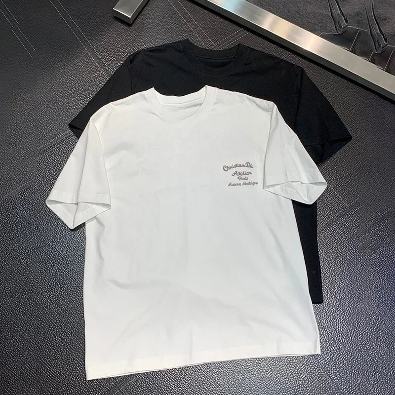 Hot Sale Women Cotton T Shirt Brand Tee Fashion Short Sleeve Men Tshirt Luxury Summer Oversized T-shirts Tops 2025 Clothing Streetsharks