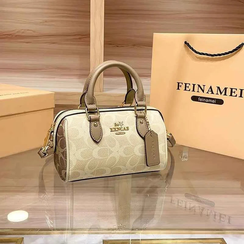 Light luxury brand Boston handbag women's 2026 autumn and winter new crossbody bag retro high-end single shoulder handbag