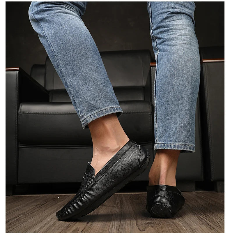 100% Top-Grain Loafers with Elegant Design for Business and Casual Settings  Men’s Stylish Fashionable Slip-On Design luxecrown.co.uk
