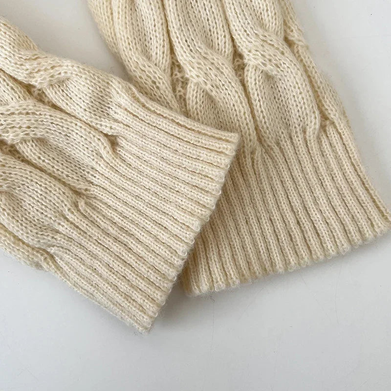 2026 New Autumn Winter Preppy Style Knitwear V-neck Long Sleeve Knitted Sweaters Twist Hit Color Striped Short Pullover Tops