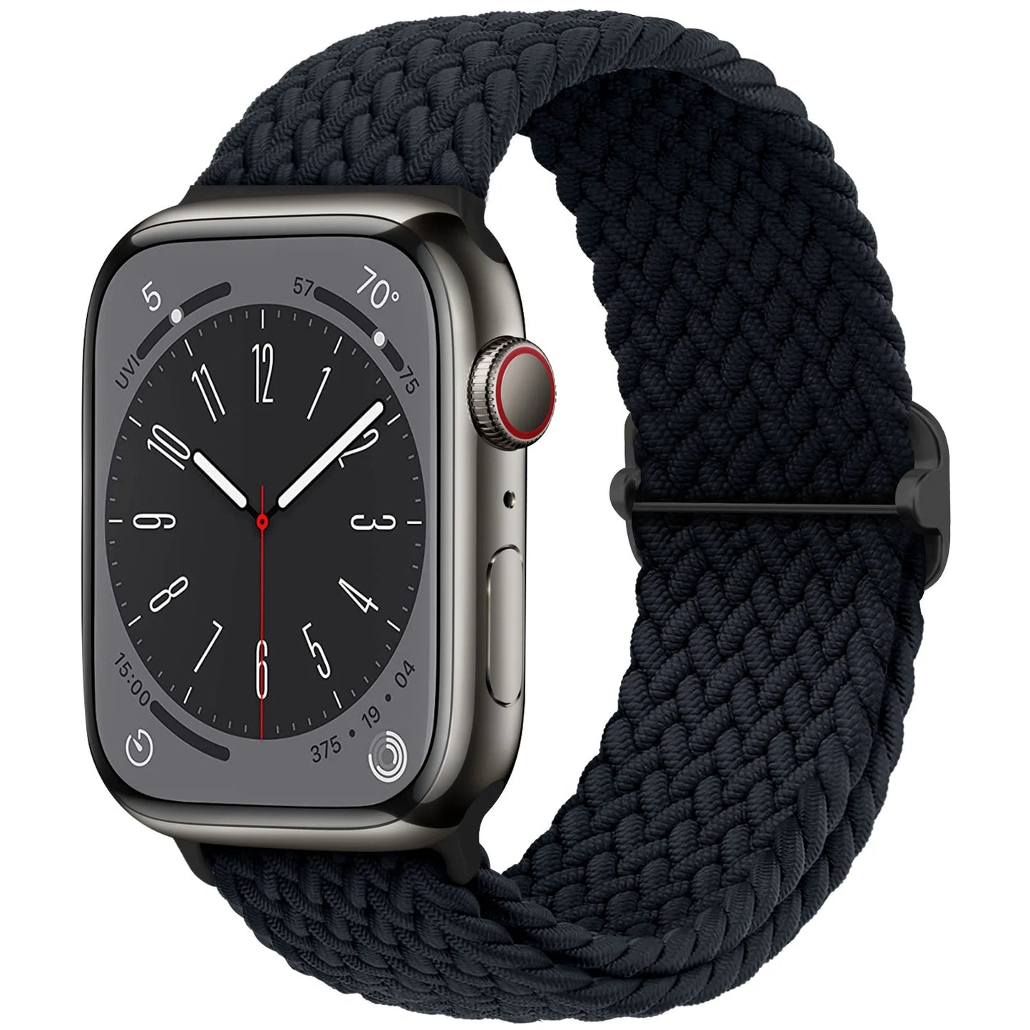 Braided Solo Loop Strap For Apple watch band 44mm 40mm 49mm 45mm 41mm Elastic Nylon bracelet iWatch series 8 3 se 6 7 Ultra 2 9 luxecrown.co.uk
