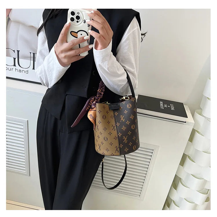 Advanced fashion bag for women 2025 new casual women's bag, large capacity bucket bag, shoulder bag, diagonal cross bag luxecrown.co.uk