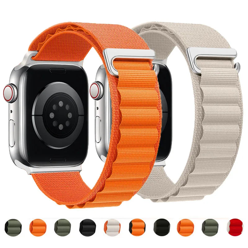 Alpine loop band for Apple watch strap 49mm 44mm 40mm 45mm 41mm 42mm 38mm 40 44 45 mm bracelet iWatch Ultra series 7 6 5 3 se 8 luxecrown.co.uk
