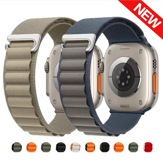 Alpine loop band for Apple watch strap 49mm 44mm 40mm 45mm 41mm 42mm 38mm 40 44 45 mm bracelet iWatch Ultra series 7 6 5 3 se 8 luxecrown.co.uk
