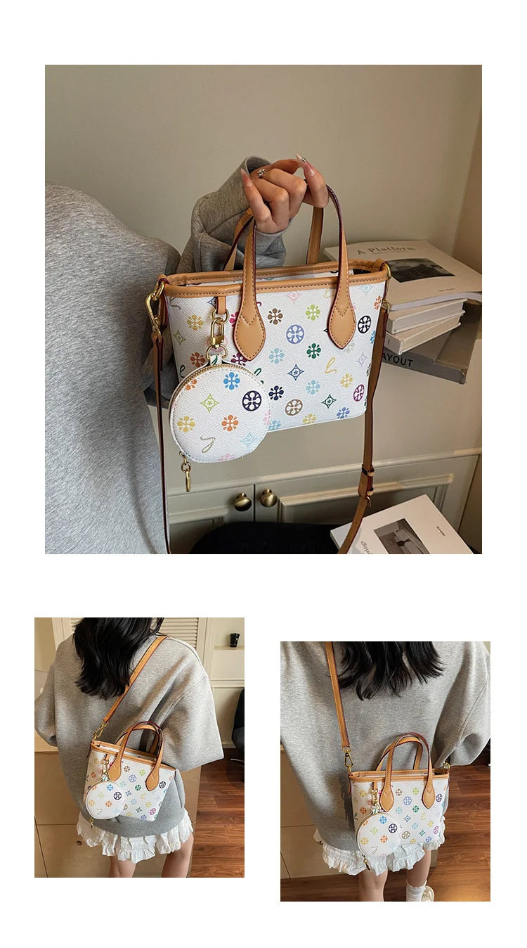 Women Luxury High End Leather Tote Bag Fashion Elegant Shoulder Handbag Classic Crossbody Daily Commuter Look luxecrown.co.uk