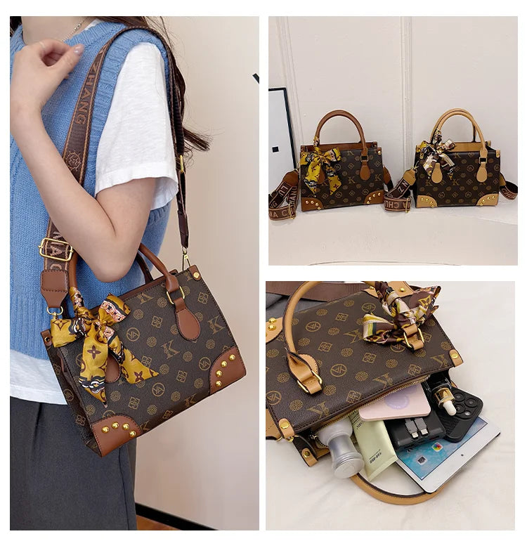 Trendy Designer Square Satchels For Women Textured Original Retro Diaper Bag Crossbody Shoulder Bag Effortlessly Stylish luxecrown.co.uk