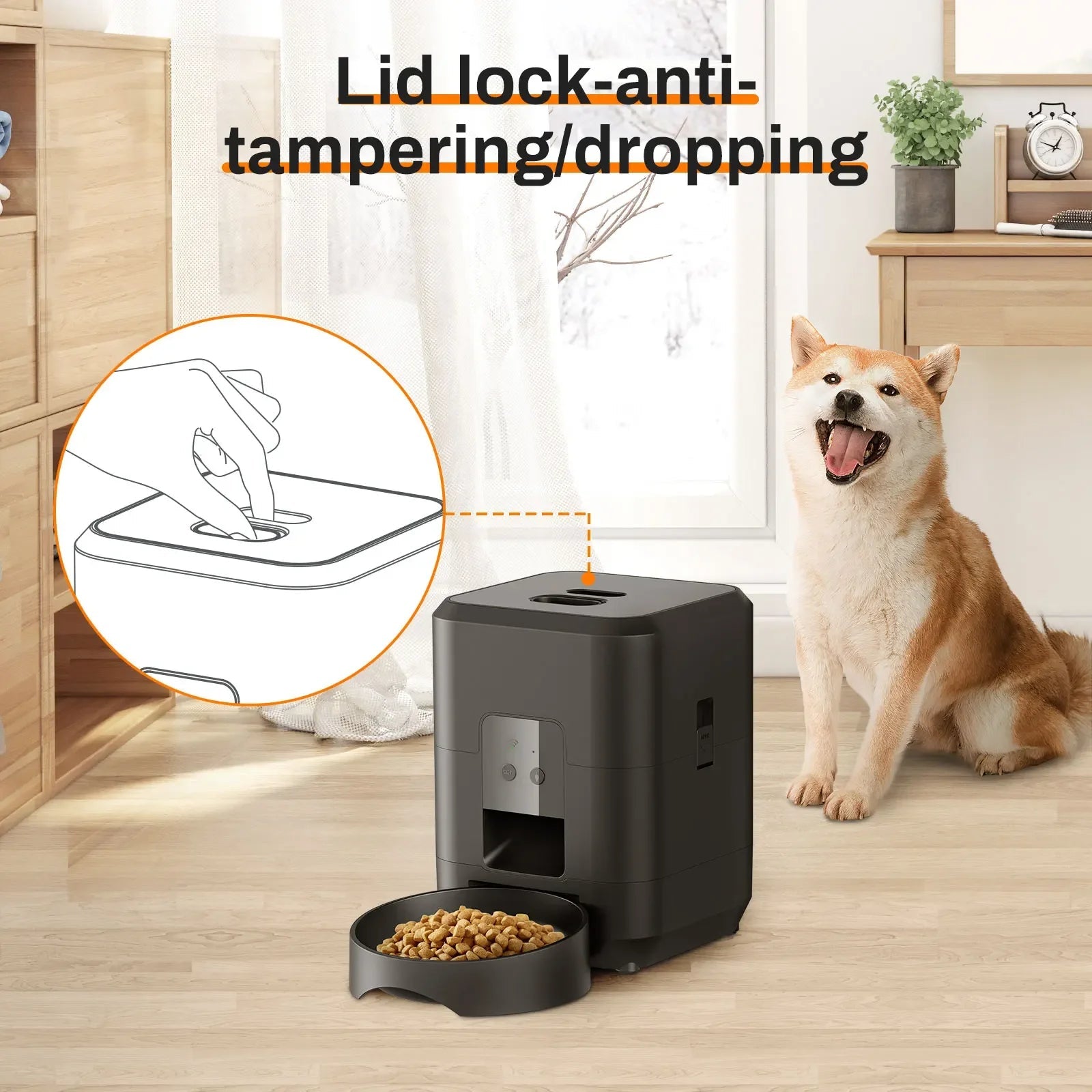 Smart Pet Feeder Automatic Cat Feeder Dog Slow Food Machine With Timed Quantitative Automatic Cat Food Dispenser Cat Dog Bowl luxecrown.co.uk