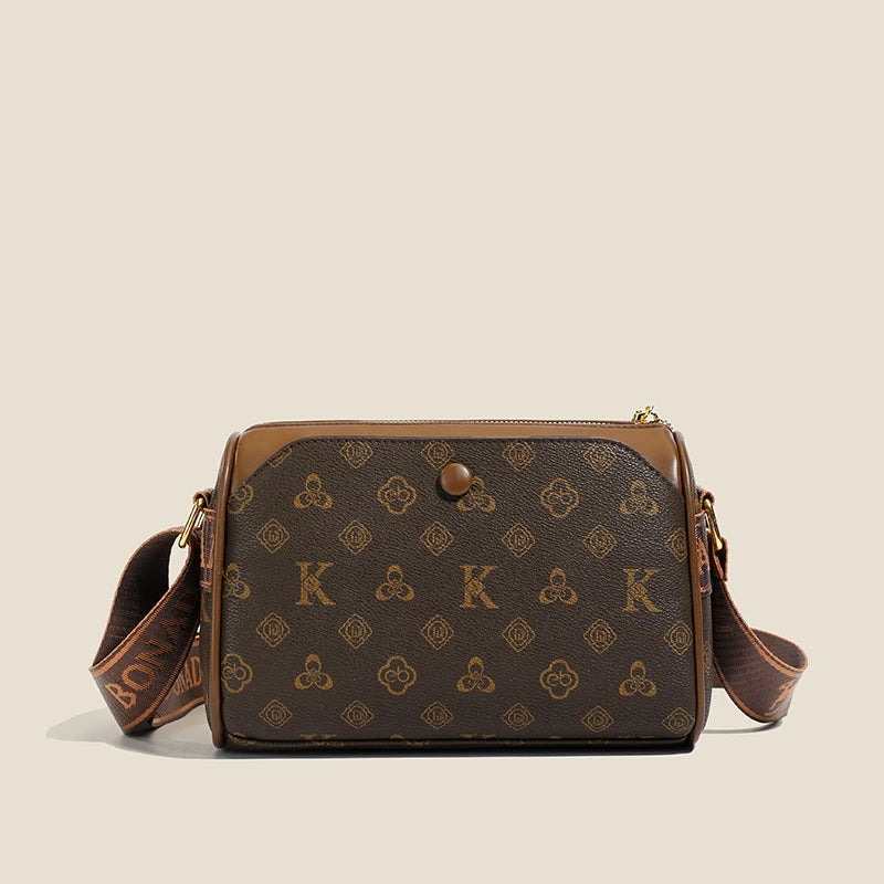 Three-layer women's bag with large capacity, adjustable cross-body bag, new style women's bag, wide strap, suitable for middle-a luxecrown.co.uk