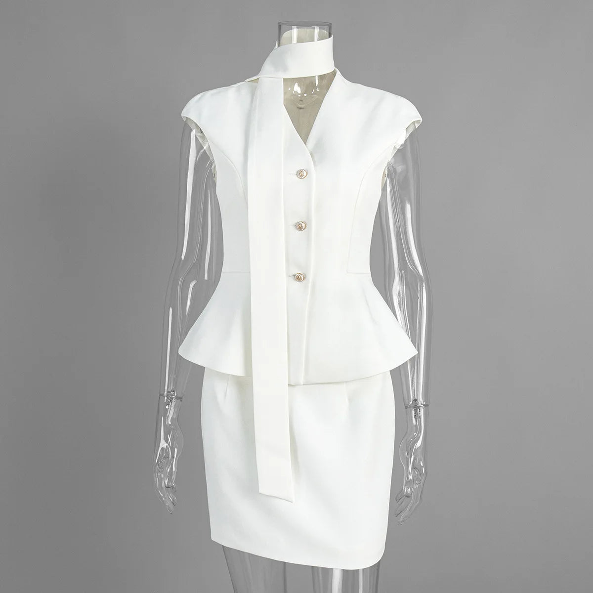 TARUXY Sleeveless Vest Skirt Set Female 2026 Spring Summer New V-Neck Slim Vest Short Skirt Women's Suits Commuting Fashion Suit