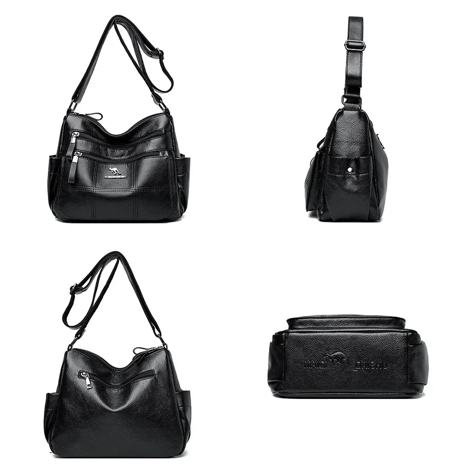 Brand Leather 3 Layers Alligator Crossbody Bag for Women Female Shoulder Messenger Sac Luxury Designer Ladies Handbags Streetsharks