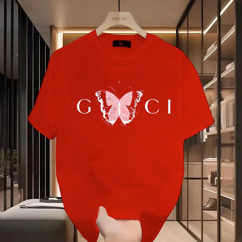 Women Brand T-shirt Classic Short Sleeves Tops&Tees Summer Breathable Harajuku Fashion Luxury Blouse Youthful Clothes for Woman Streetsharks