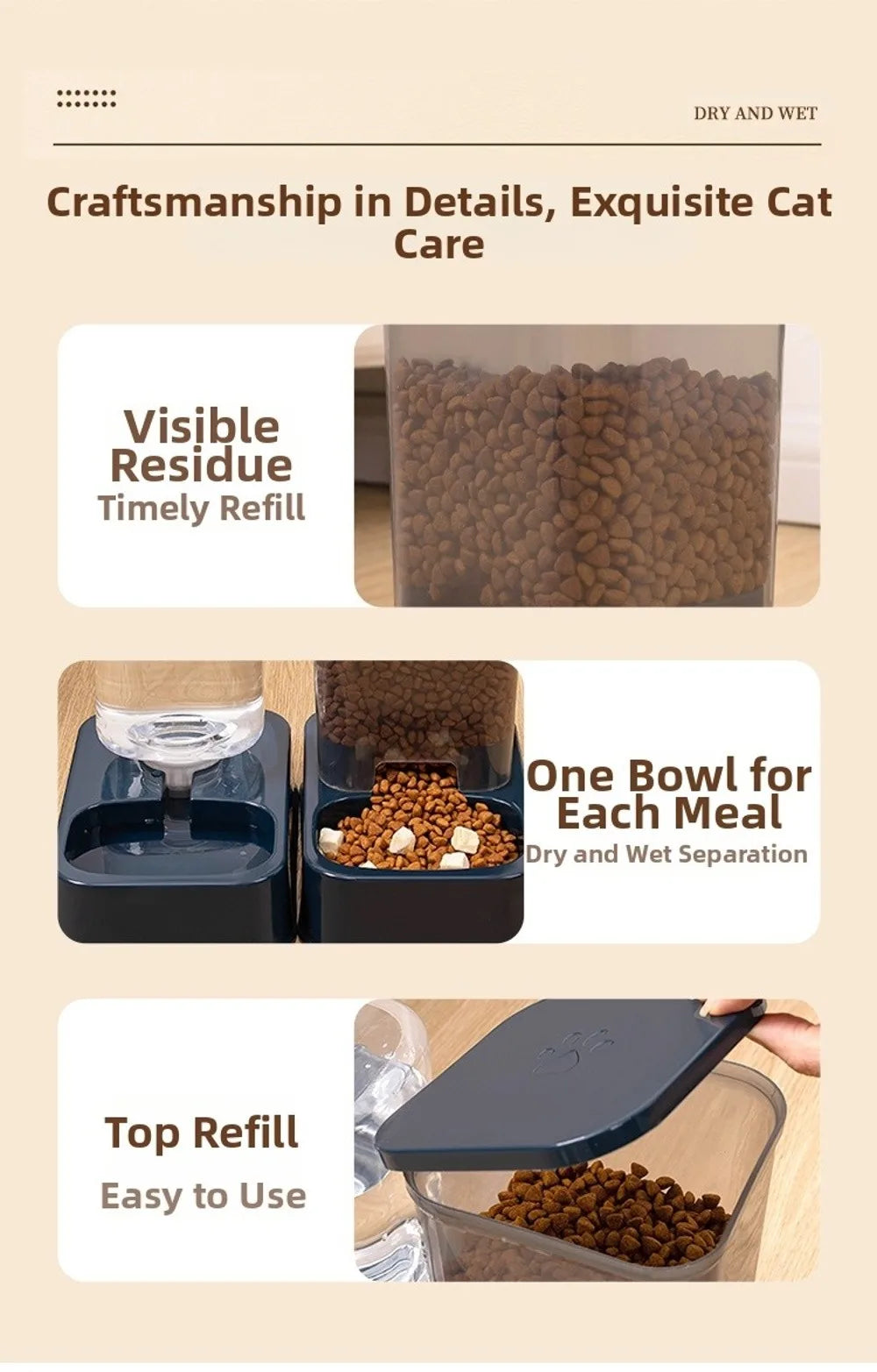 1.2L/1.5L Pet Automatic Feeder Plastic Large Capacity Cat Dog Water Dispenser Feeder Set 3 Colors 2 Styles luxecrown.co.uk