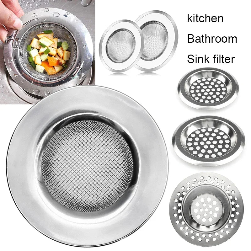 Hair Catcher Stopper Stainless Steel Bathtub Shower Drain Hole Filter Trap Metal Wire Sink Strainer Kitchen Bathroom Accessories Streetsharks