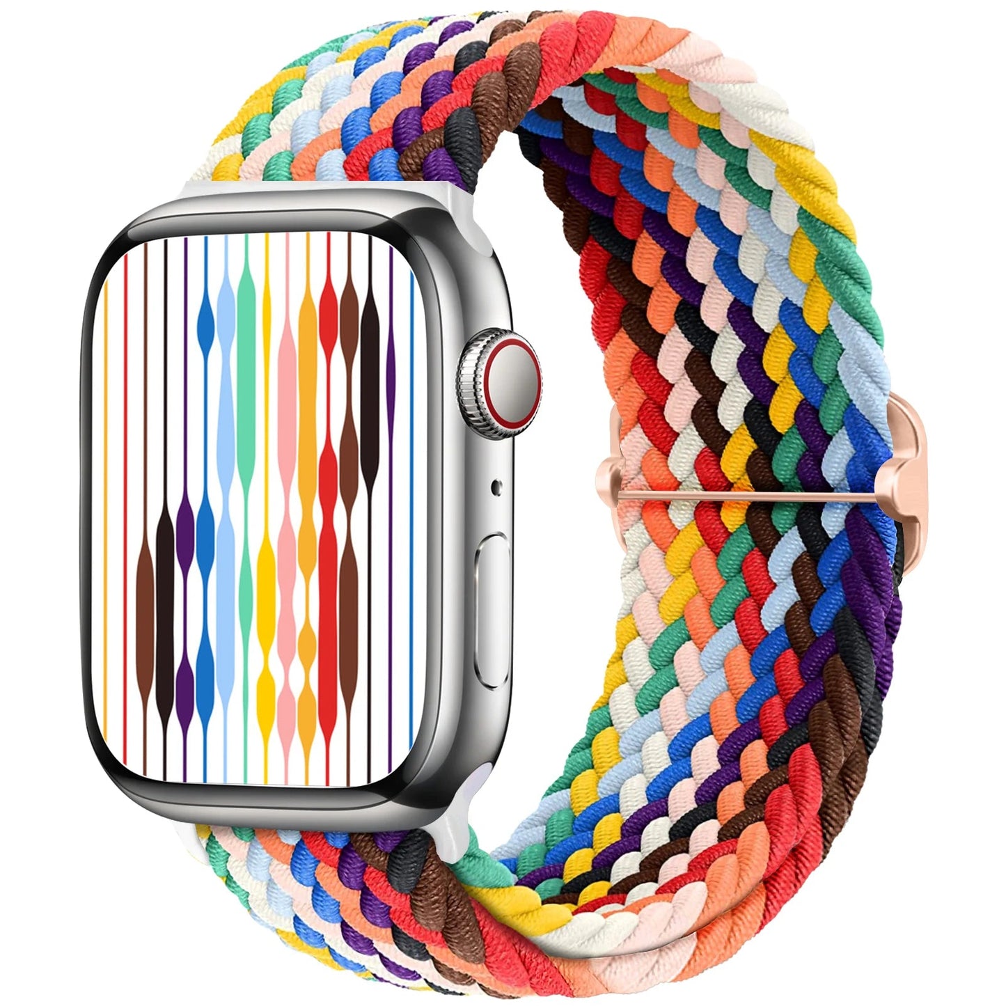 Braided Solo Loop Strap For Apple watch band 44mm 40mm 49mm 45mm 41mm Elastic Nylon bracelet iWatch series 8 3 se 6 7 Ultra 2 9 luxecrown.co.uk