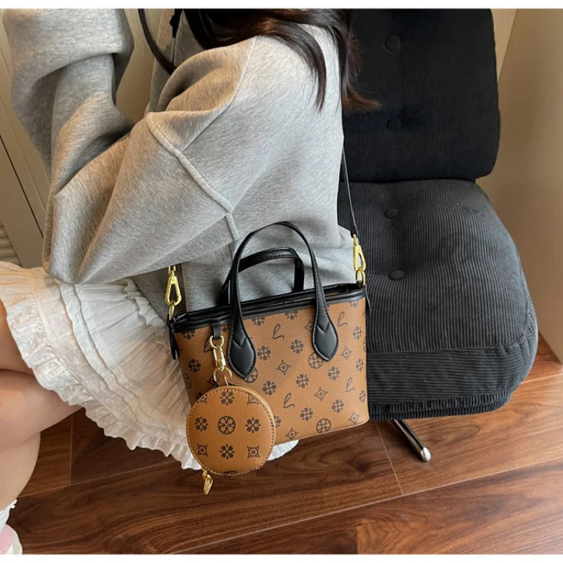 Women Luxury High End Leather Tote Bag Fashion Elegant Shoulder Handbag Classic Crossbody Daily Commuter Look luxecrown.co.uk