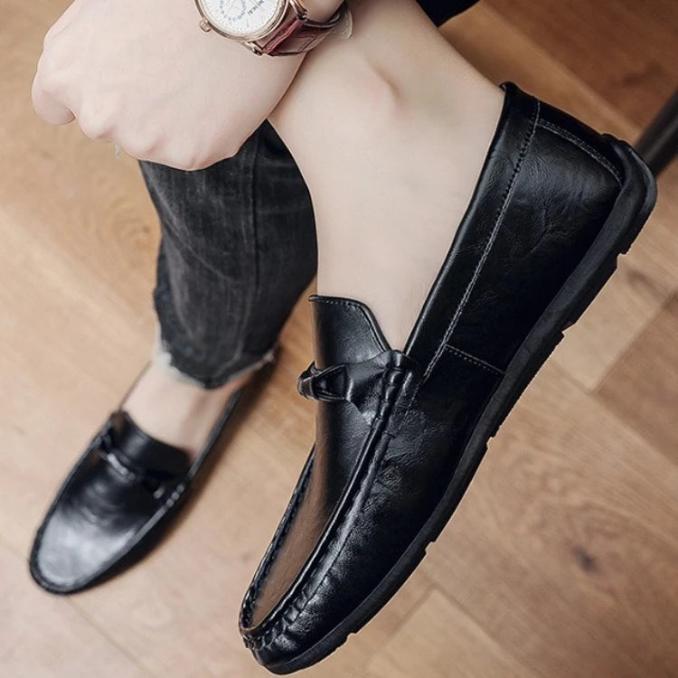 Summer men's loafers soft soled men's leather shoes comfortable driving shoes luxecrown.co.uk