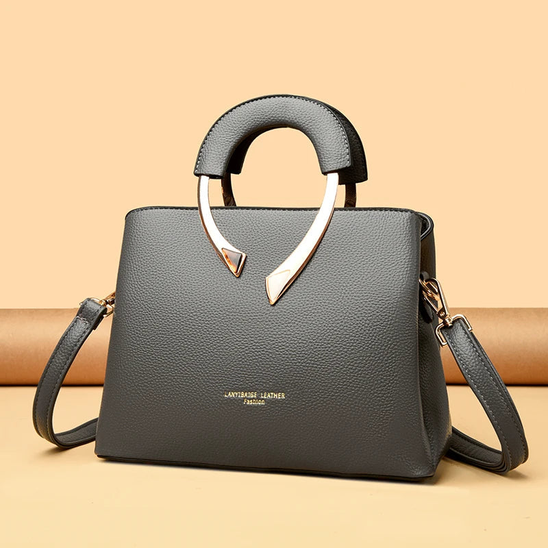 Luxury Handbags Women Bags Designer 3 Layers Soft Leather Shoulder Crossbody Sac Ladies Large Capacity Shopping Messenger Tote luxecrown.co.uk