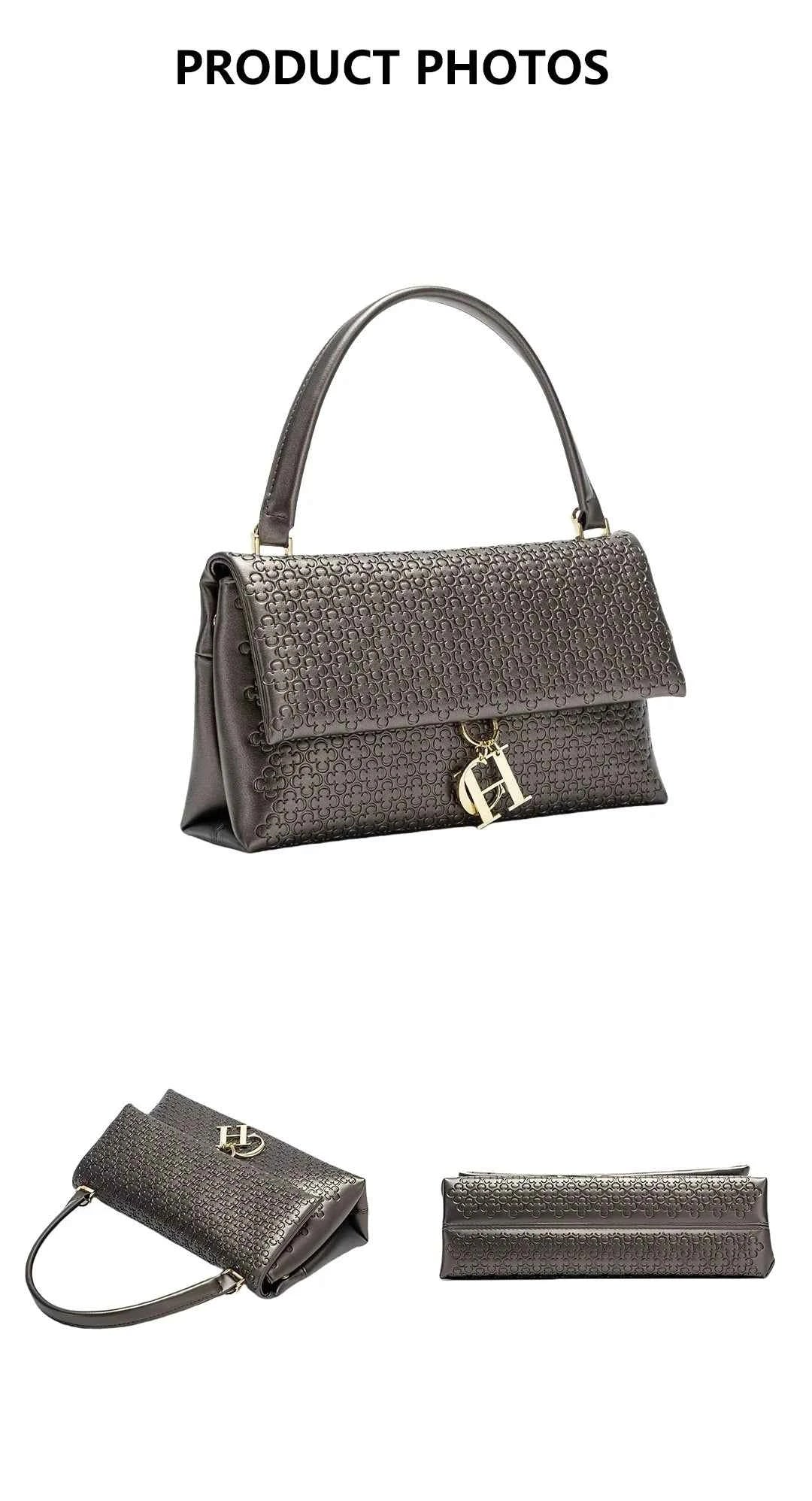CH Detachable With Cover Chain Bag High Quality Women's Luxury Brand Bags Fashion Simple New Large Capacity Women's Shoulder Bag