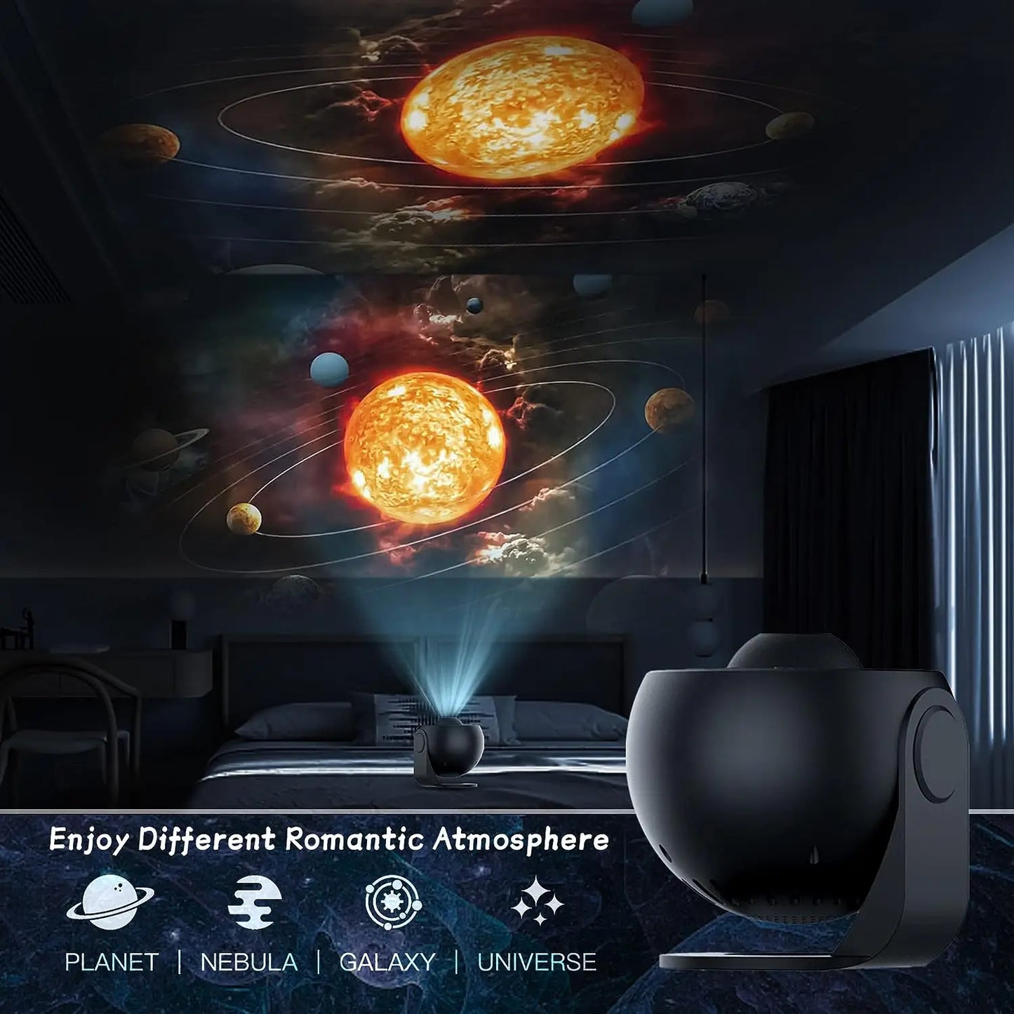 13 in 1 Star Projector, Planetarium Galaxy Projector for Bedroom, Aurora Projector, Night Light Projector for Kids Adults