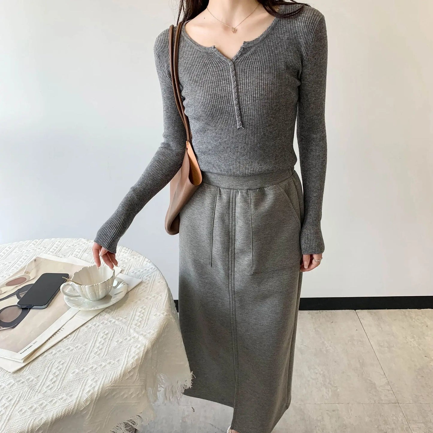 2026 Spring Autumn Basic Sweaters Knitted Women Sweater Button O-neck Pullovers Female Pullover Slim Solid Bold Stripes Tops
