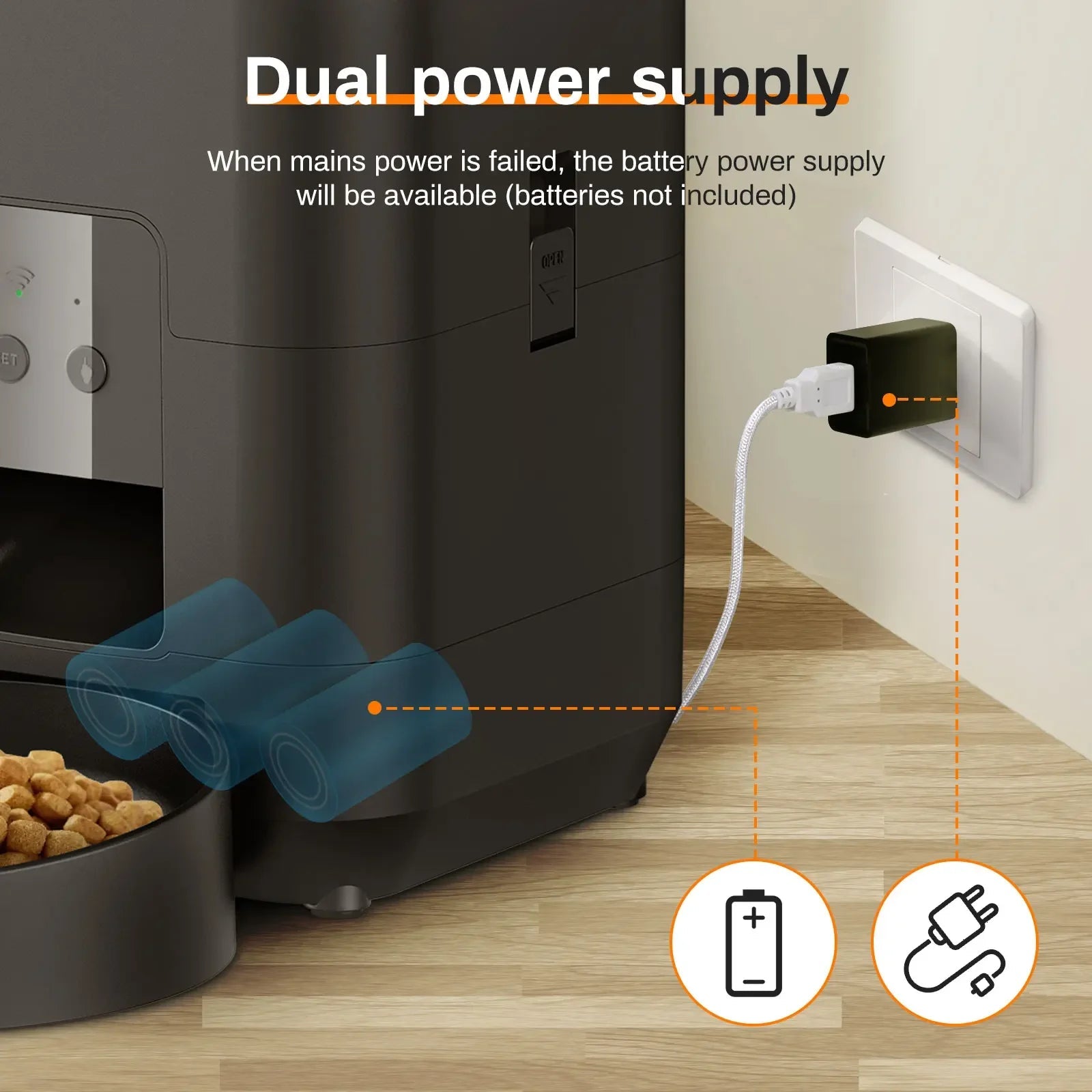 Smart Pet Feeder Automatic Cat Feeder Dog Slow Food Machine With Timed Quantitative Automatic Cat Food Dispenser Cat Dog Bowl luxecrown.co.uk