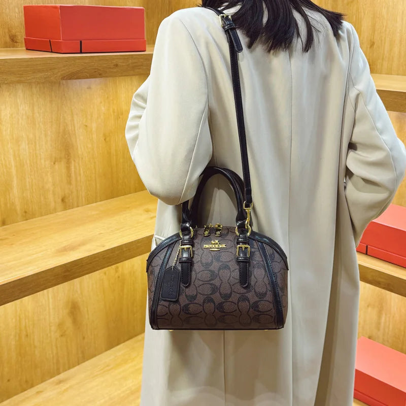 Fashion Women's Shell Bag Luxury Retro Clutch Tote Premium Printed Leather Crossbody Bag for Women Elegant Shell-Shaped Handbag luxecrown.co.uk