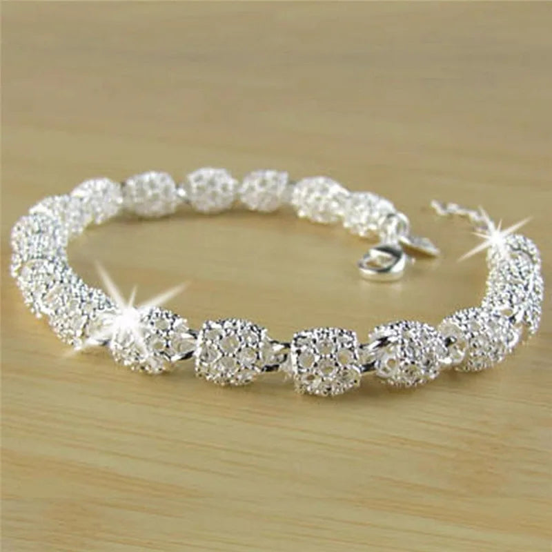 Fashion 925 Sterling Silver Bracelets For Women Luxury Original Designer Hollow Lantern Ball Charm Bracelets Beautiful Jewelry Streetsharks