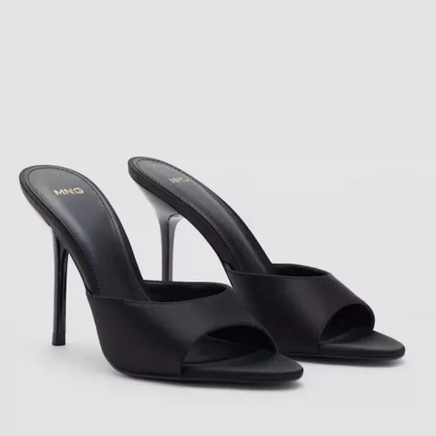 2026 Summer New Women's High Thin Heels Pointed Toes Fashion Slippers Elegant Satin Shoes Sexy Peep Toe Stiletto Sandals Pumps luxecrown.co.uk