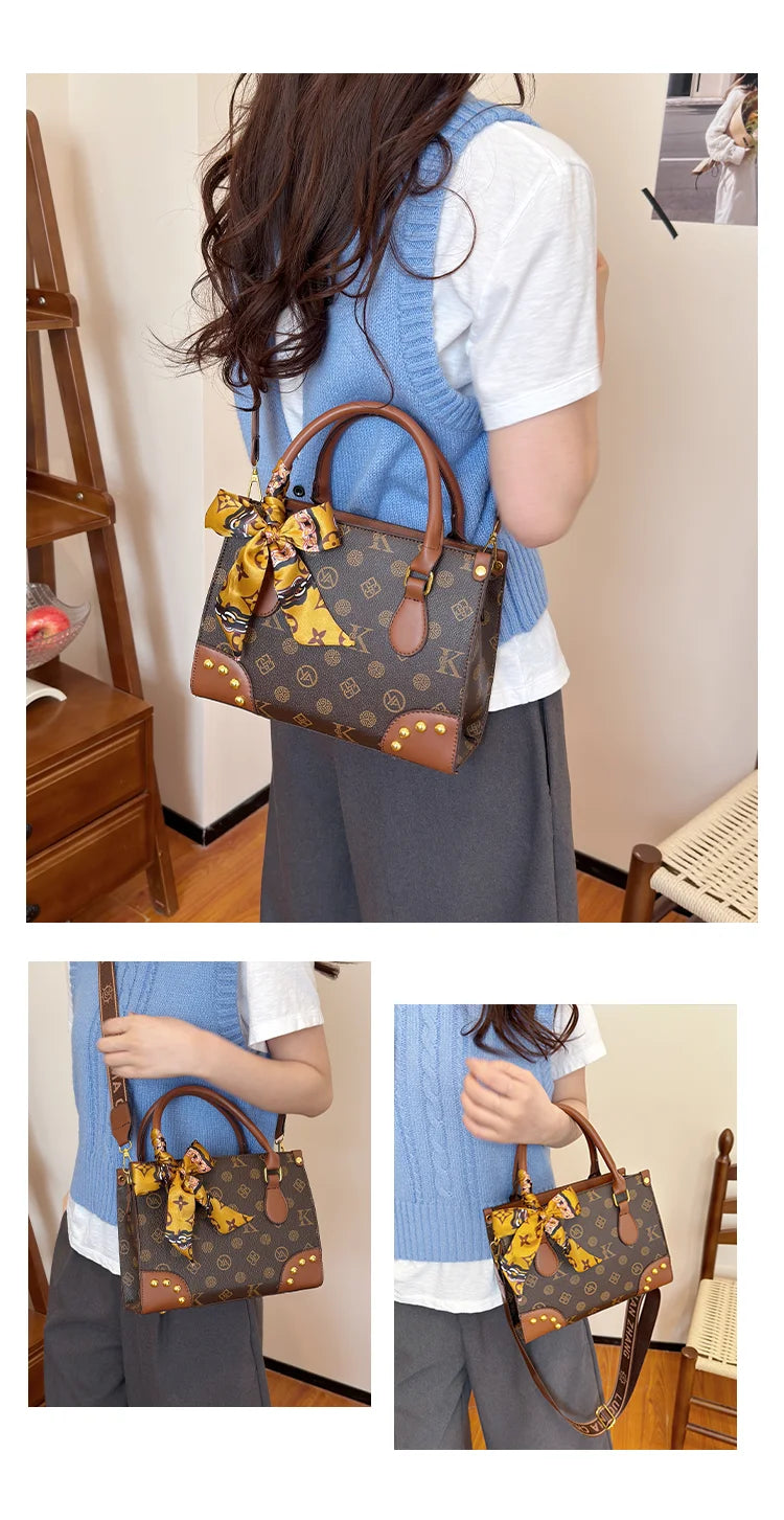 Trendy Designer Square Satchels For Women Textured Original Retro Diaper Bag Crossbody Shoulder Bag Effortlessly Stylish luxecrown.co.uk