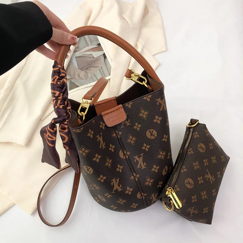 Advanced fashion bag for women 2025 new casual women's bag, large capacity bucket bag, shoulder bag, diagonal cross bag luxecrown.co.uk