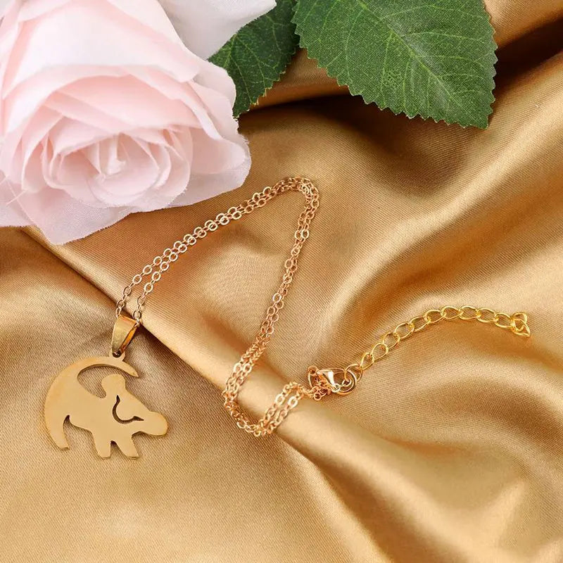 Simple Sweet Color Lion King Pendant Necklace Best Birthday Gift Women Jewelry Streetsharks
