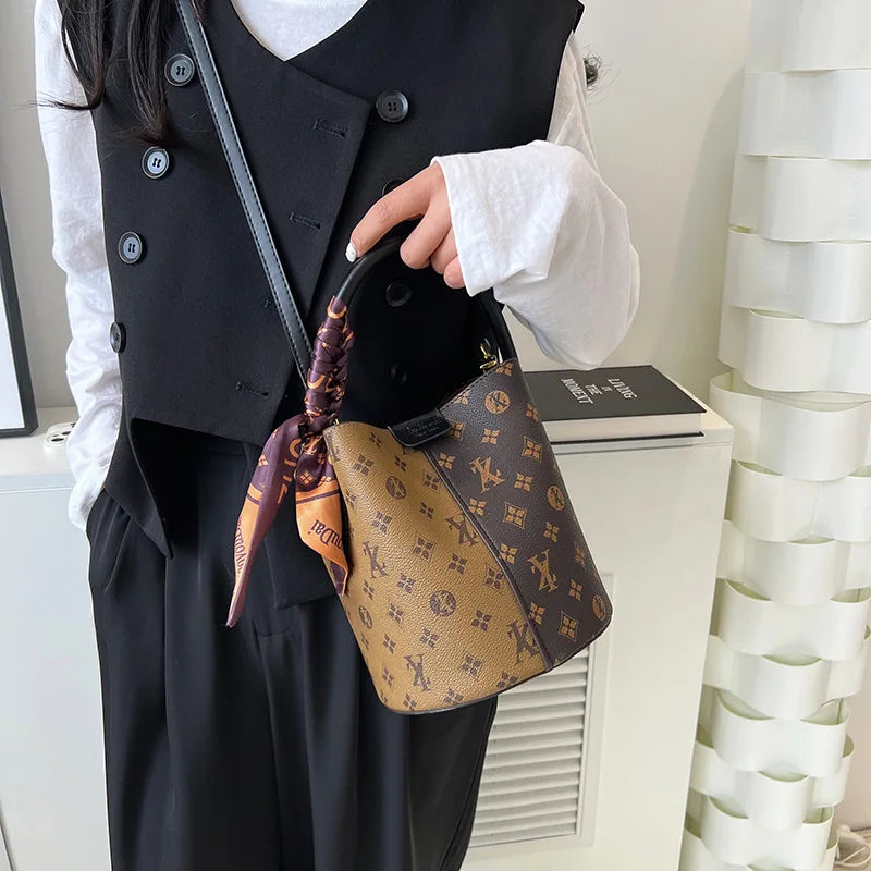 Advanced fashion bag for women 2025 new casual women's bag, large capacity bucket bag, shoulder bag, diagonal cross bag luxecrown.co.uk