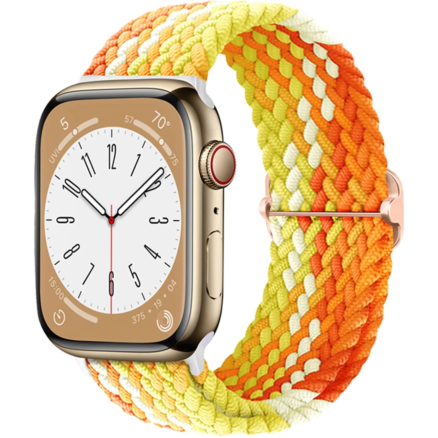 Braided Solo Loop Strap For Apple watch band 44mm 40mm 49mm 45mm 41mm Elastic Nylon bracelet iWatch series 8 3 se 6 7 Ultra 2 9 luxecrown.co.uk