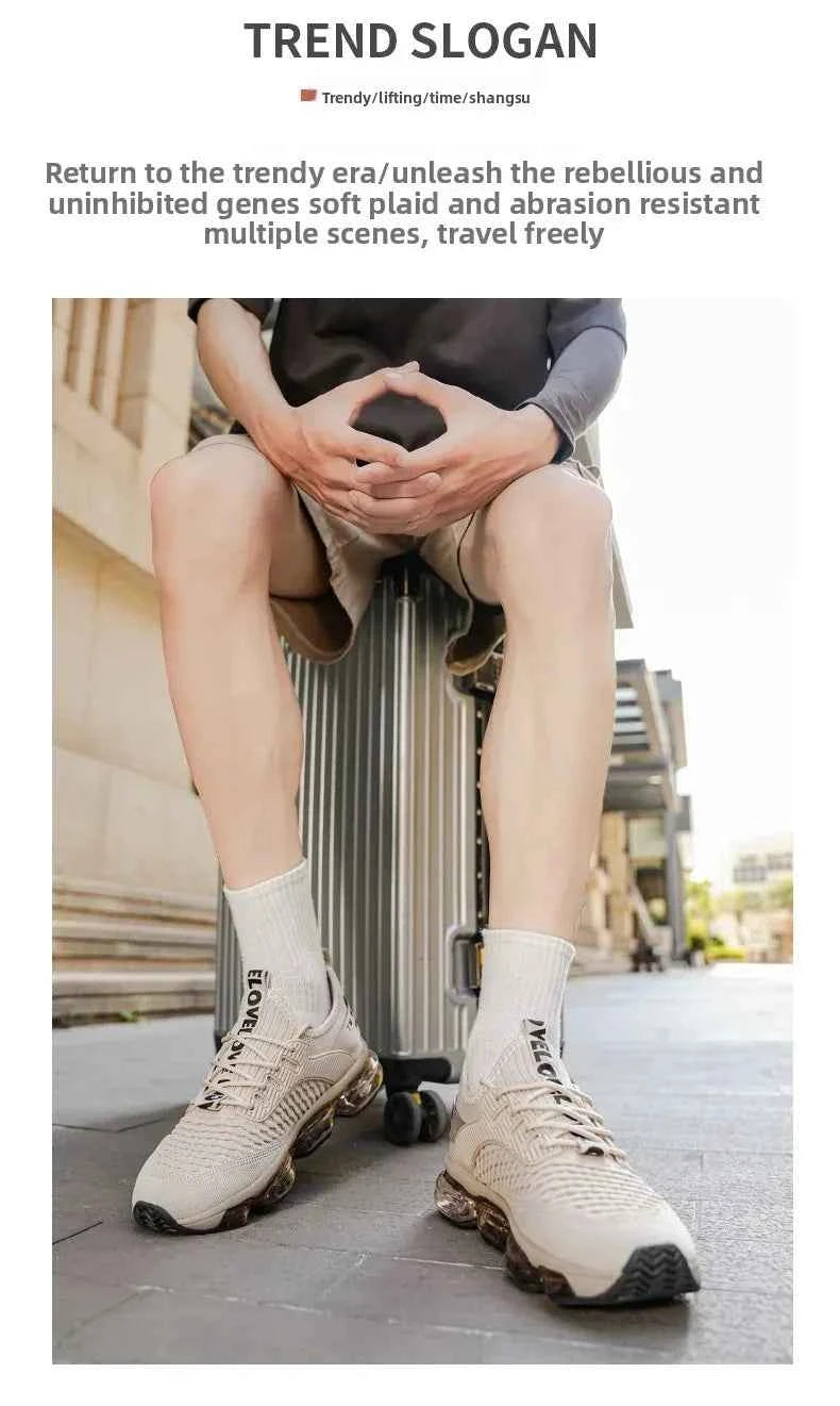 Shock Absorption Running Shoes Breathable Mesh Upgraded Version Summer New Style for Teenagers Sports Sneakers Comfortable Slip-