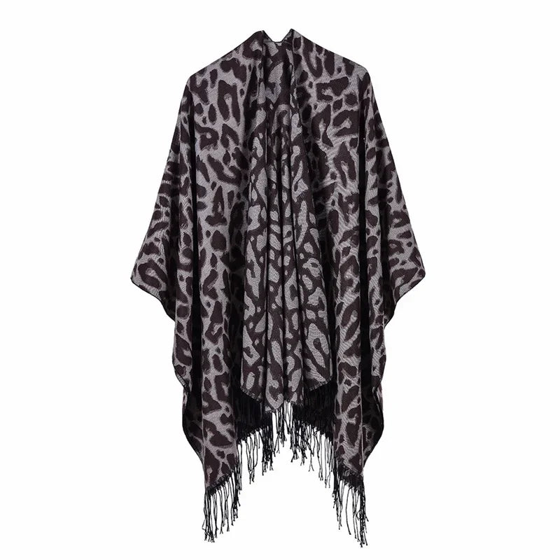 Winter Fashion Poncho Women Capes Scarf Imitation Cashmere Ladies Scarves Warm Shawls Wraps Woman Ponchos Bufanda Mujer Foulard luxecrown.co.uk