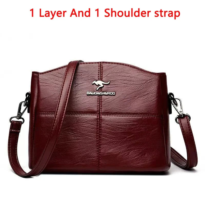 Luxury Handbag Fashion Print Large Capacity Soft Leather Women Shoulder Crossbody Bag Leisure Designer Ladies Purses and Handbag luxecrown.co.uk
