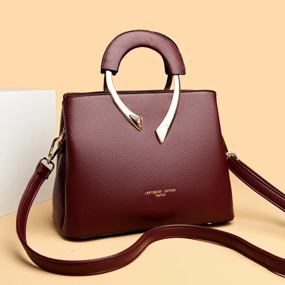Luxury Handbags Women Bags Designer 3 Layers Soft Leather Shoulder Crossbody Sac Ladies Large Capacity Shopping Messenger Tote luxecrown.co.uk