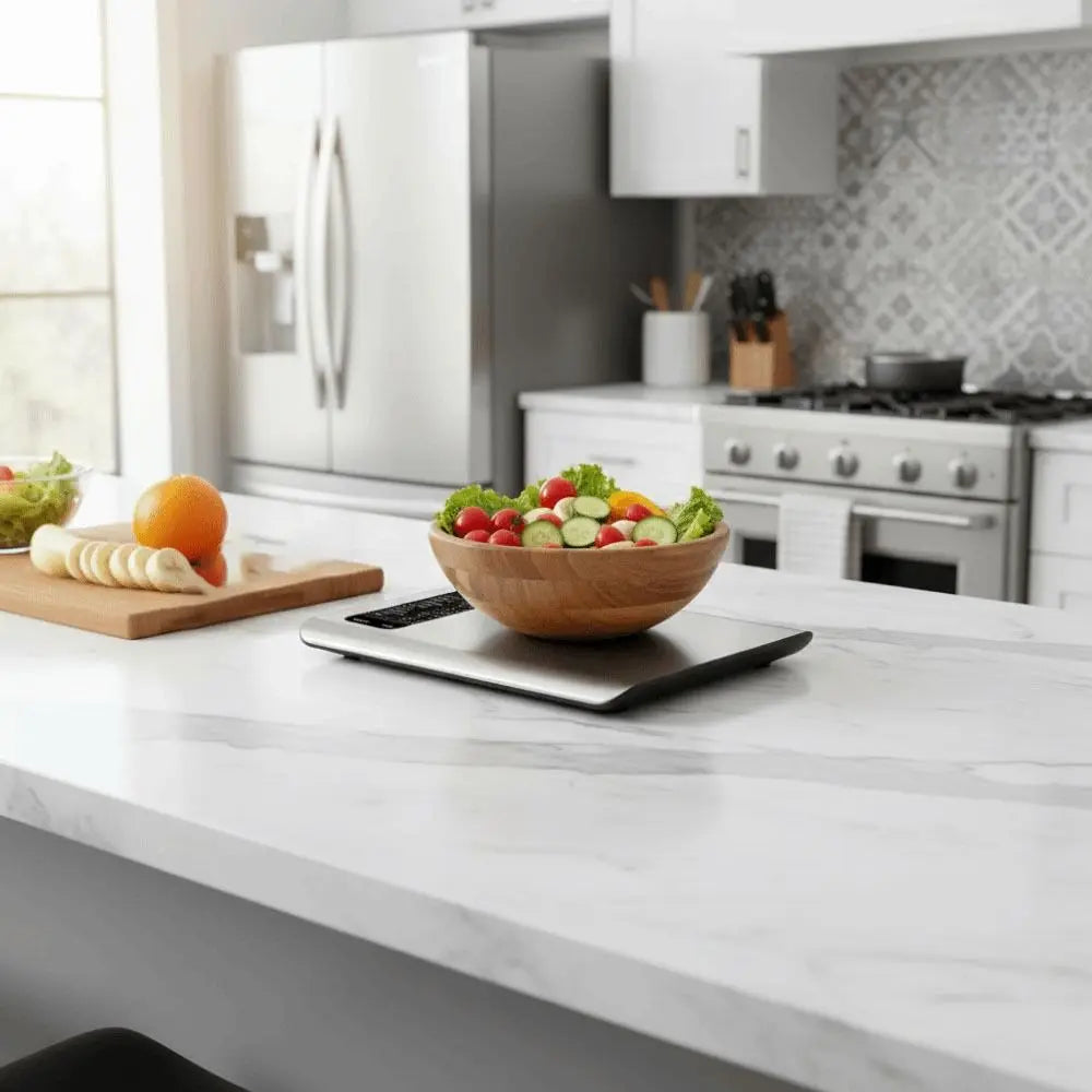 Stainless Steel Smart Nutrition Food Scale Free App with 19 Nutrients Tracking Smart Digital Kitchen Scale luxecrown.co.uk