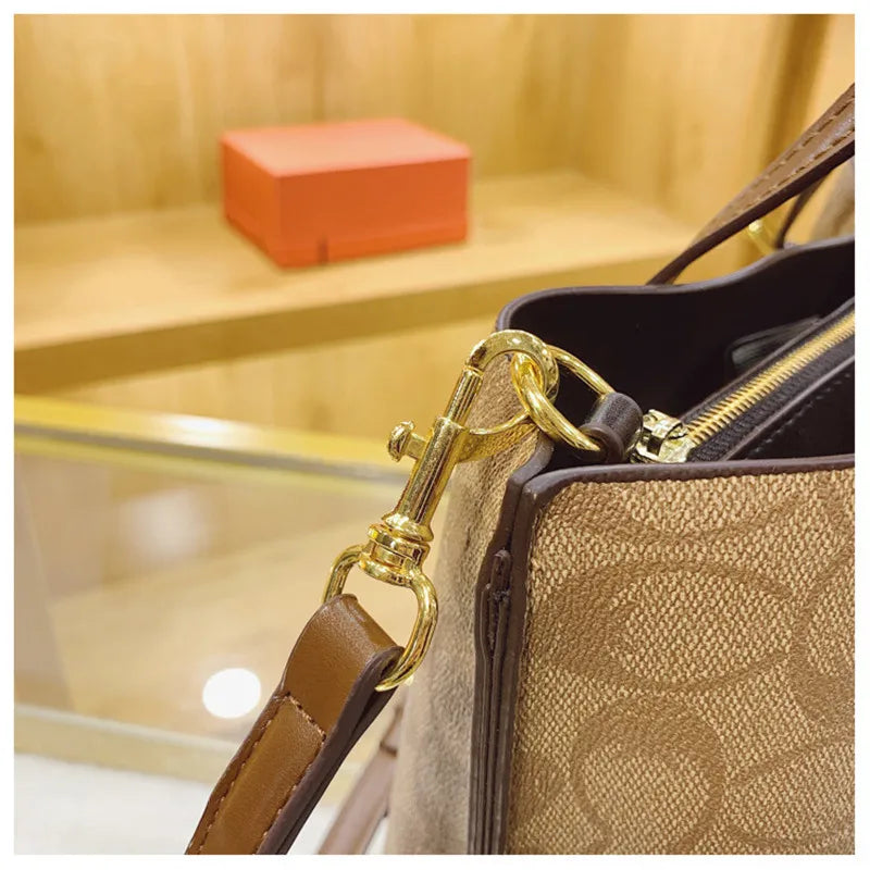 French Printed Bag 2026 New European and American Retro Luxury Fashion Casual Tote Bag Versatile Shoulder Bag Crossbody Bag luxecrown.co.uk